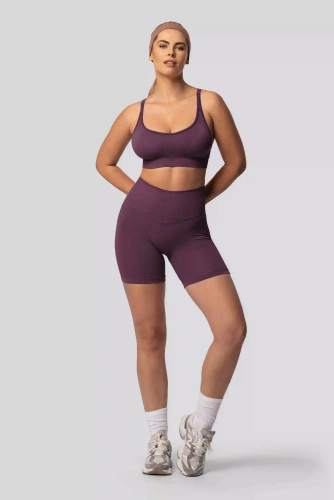 Spaio PUSH-UP PRO shorts modellanti senza cuciture vita alta fitness plum
