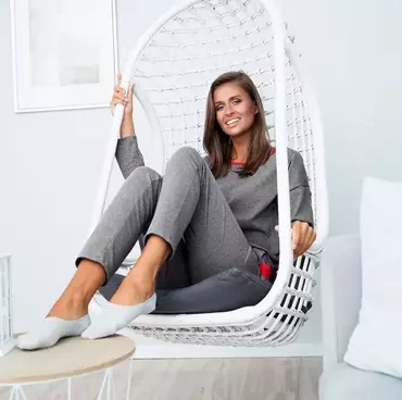 Lunghezza del pigiama da donna Accent. manica, lunghezza. pantaloni Italian Fashion - melange scuro