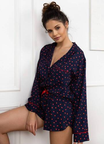 Pigiama da donna Maisie Sensis - blu navy