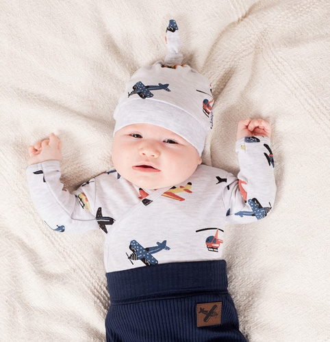 219054 Cappello da bambino Willy Nicol - cotone, piane, legate