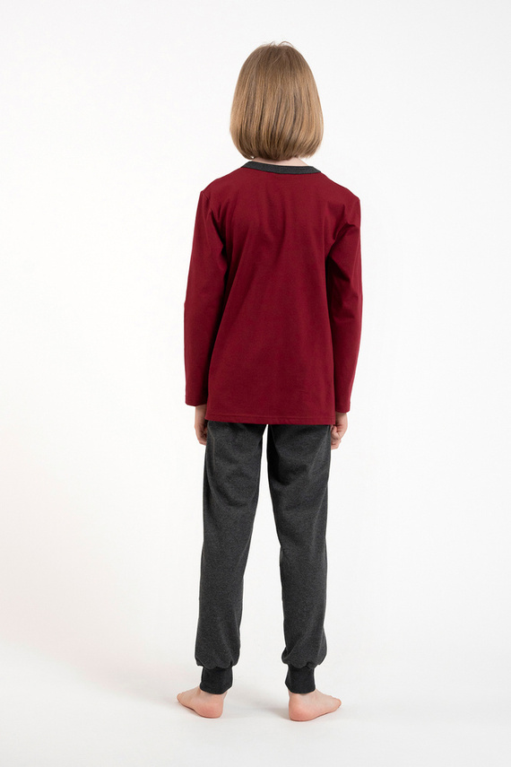 Morten Pigiama bambino Moda italiana bordeaux/c.melange