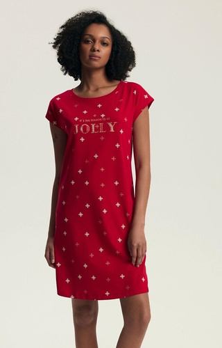 43720 Camicia da notte da donna Dotie Christmas Henderson - cotone, manica corta