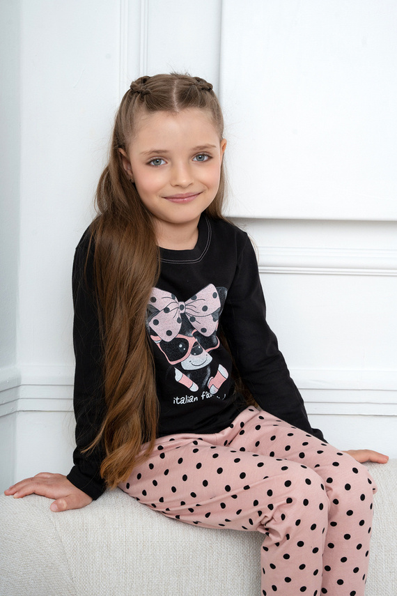Bonilla Pigiama bambina Moda italiana - nero/stampa