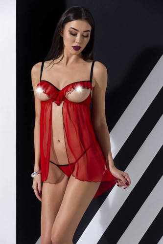 Chemise Cherry Chemise donna Passion nero