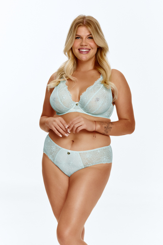 Reggiseno Soft Lupoline 2675 verde menta in pizzo con ferretto Soft