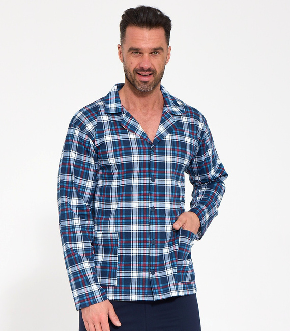 Pigiama Uomo Cornette 114/86 Aperta 100% Cotone a Quadri