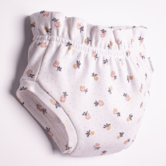 Bloomers Nicol 220087 2-pack per neonati, cotone Oeko-Tex, rosa con fiori