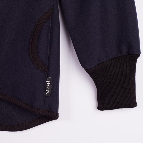229004 Nicol Giacca softshell bambino con pile, cappuccio, riflettente - blu scuro