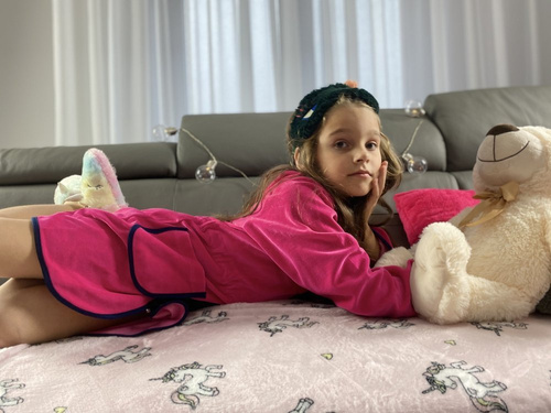 374 / 375 Accappatoio Desiree Baby - lampone