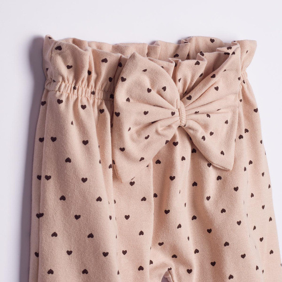 Nicol Hania 226016 Pantaloni bambina Alladynki con fiocco e cuoricini
