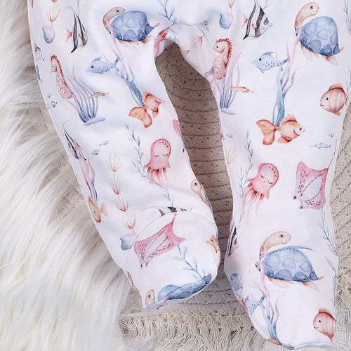 ABN-5484 Mondo sommerso Mezzi calzini in cotone biologico di Nini