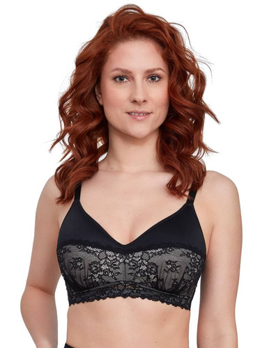 BS 001 Reggiseno morbido Doris Spacer di Gaia - nero