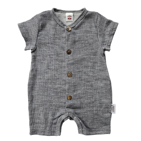 Baby Rampers Just Muslin 02235RN Makoma navy - mussola 100% cotone, manica corta