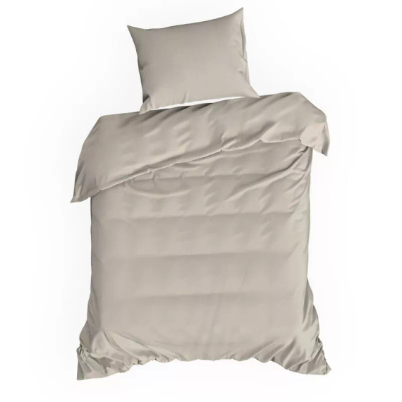 Biancheria da letto MI in microfibra Eurofirany morbida con cerniera 100% poliestere beige
