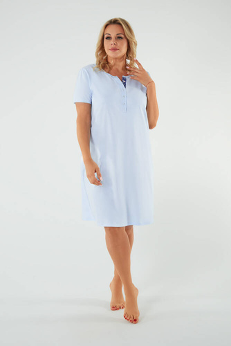 Camicia da notte e vestaglia da allattamento Moda Italiana - blu