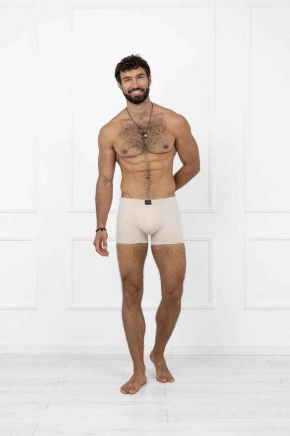 Apollo boxer uomo Italian Fashion beige - cotone, elasticizzato