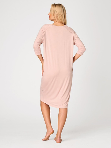 Camicia da notte Key LND 731 color albicocca in viscosa