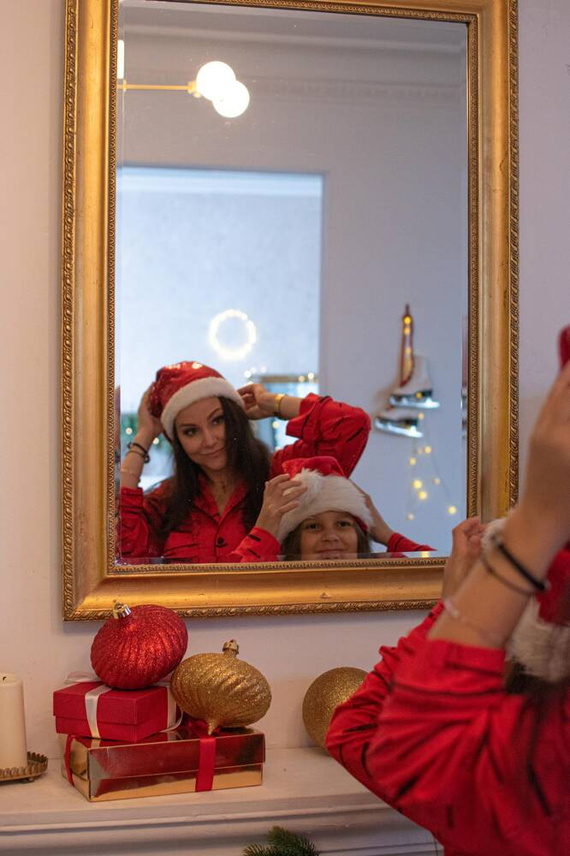 718 Pigiama Forex da donna Madeleine Cat Love - rosso