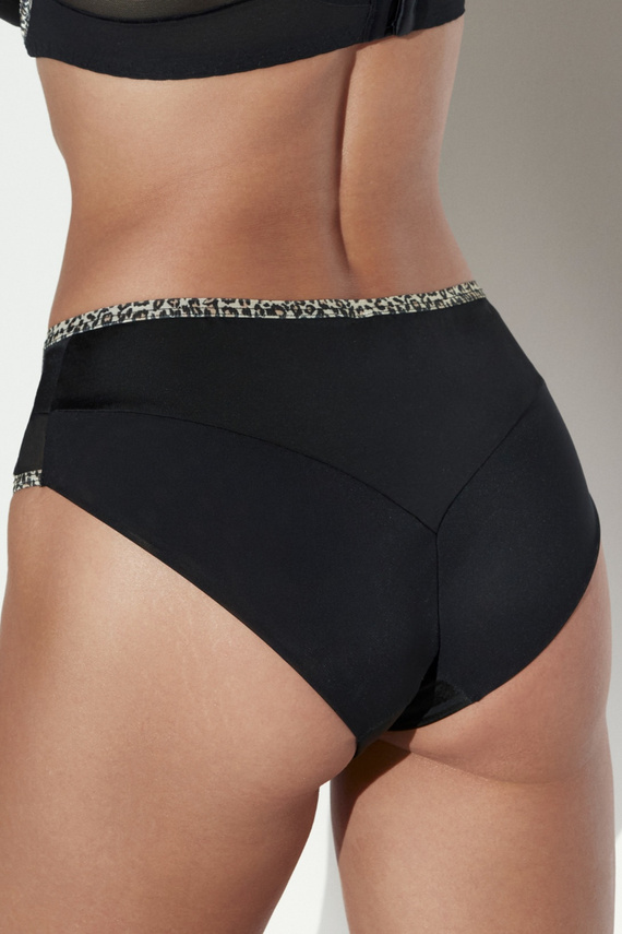 AVA 2272 Black Panther Slip da Donna Neri con Bordo Maculato