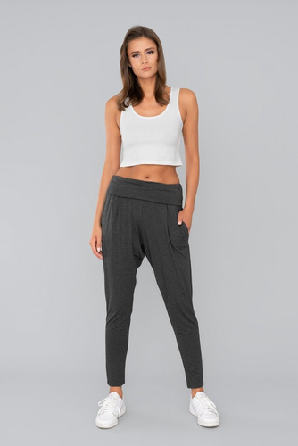 Pantaloni da donna grigi Moda italiana - melange scuro