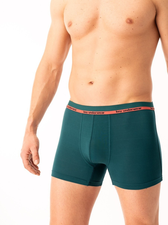 Boxer da uomo Key MXH 287 verde - bambù, morbido e traspirante