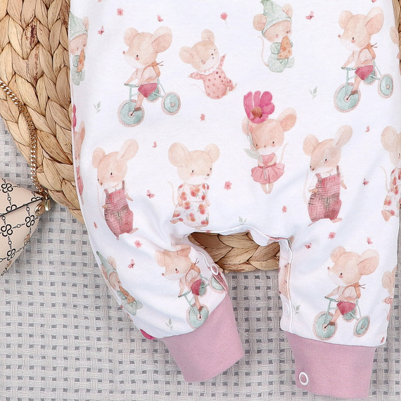 Nini Tutina Neonato Little Mouse 100% Cotone Biologico – Made in Polonia