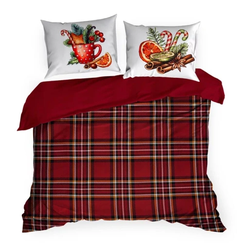 Biancheria da letto natalizia Canela Eurofirany 100% cotone 105 g/m² con cerniera