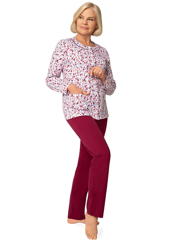 Maria III 202 Martel Pigiama Donna 42 bordeaux – 100% Cotone