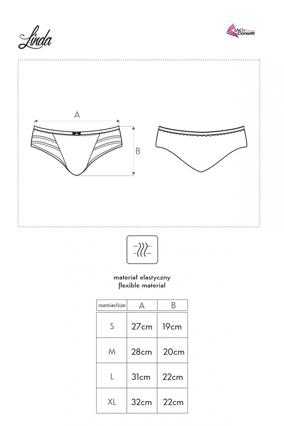 Linda LC 6064 LivCo Corsetti Fashion mutandine da donna - bianco