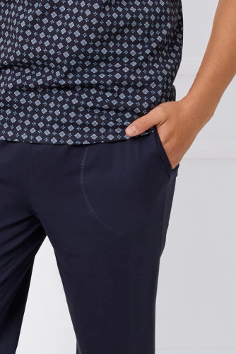 Gerard Pigiama uomo manica corta, pantaloni 3/4 Moda italiana - stampa/verde