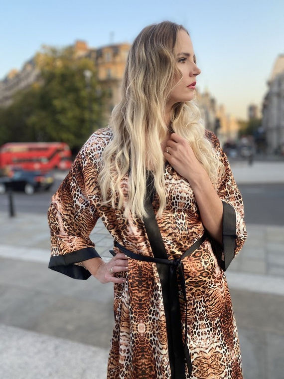 417 Valentina vestaglia da donna Forex - beige