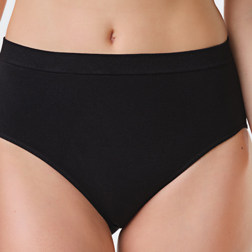 Spiman NATURE Nero Slip in Bambù Vita Alta Traspiranti e Confortevoli