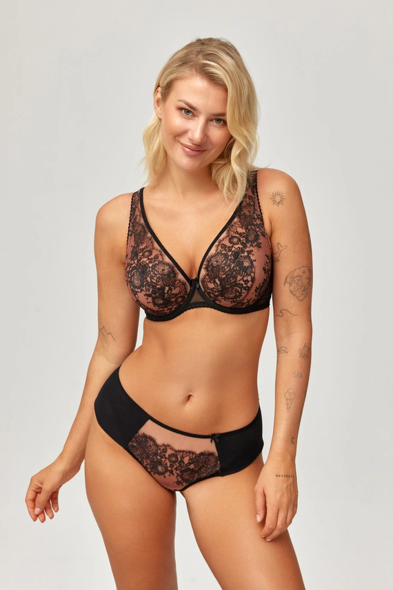 Biustonosz Skarlet Azal Soft Bralette con Ferretto in Pizzo per Scollo