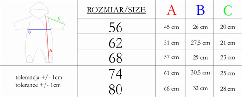 218270 Tuta dell'orso Yogi con luna Nicol - tuta isolante per bambini