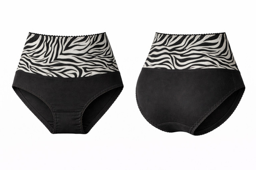 Mitex IGA WILD slip modellante a vita alta per addome piatto wild black