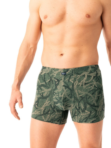 Boxer da uomo Key MXH 829 verde - cotone, confortevole e traspirante