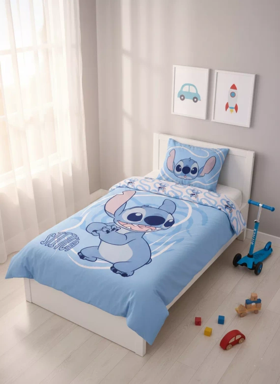 Biancheria letto bambino Lilo i Stitch Faro 100x135 cotone + federa 40x60