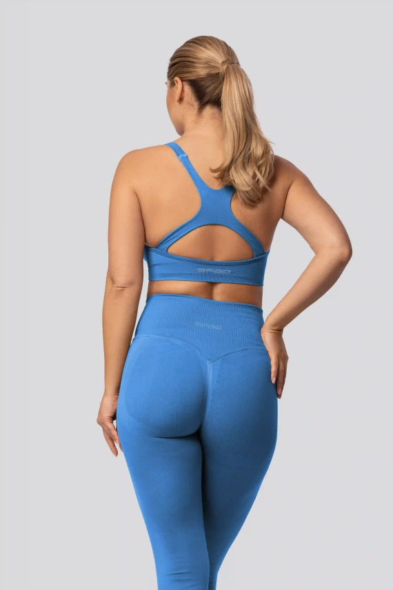 Leggings push-up Spaio PRO vita alta modellanti coprenti ice blue
