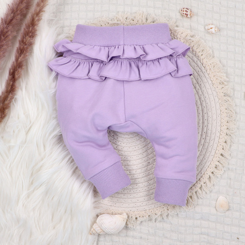 ABN-5485 Pantaloni della tuta Nini del Mondo Sommerso - cotone biologico, viola, per bambini