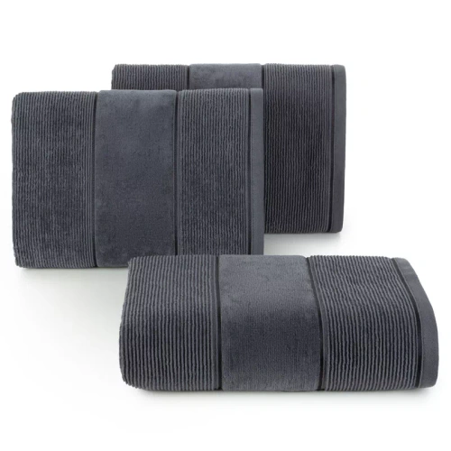 Set di asciugamani Emma Eurofirany acciaio 3 pezzi 30x50 50x90 70x140 500 g/m²