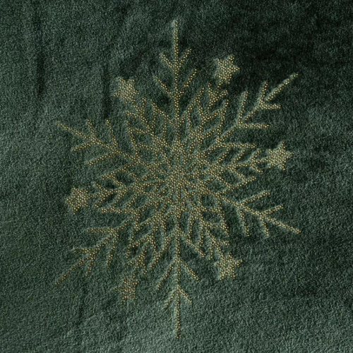 Coperta natalizia Eurofirany verde - morbido copriletto in microfibra, 240 g/m²