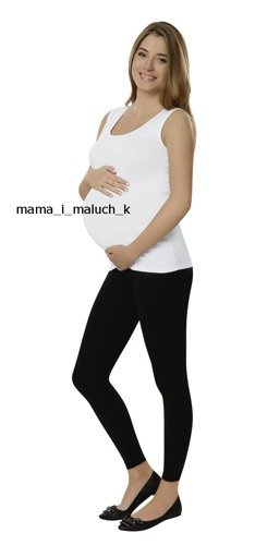 Leggings lunghi gravidanza Nero Moda Italiana