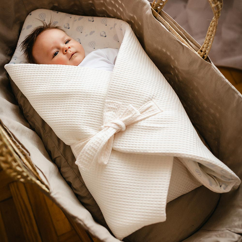 Fascia neonato Petite Eevi 75x75 cotone waffle morbida comfort