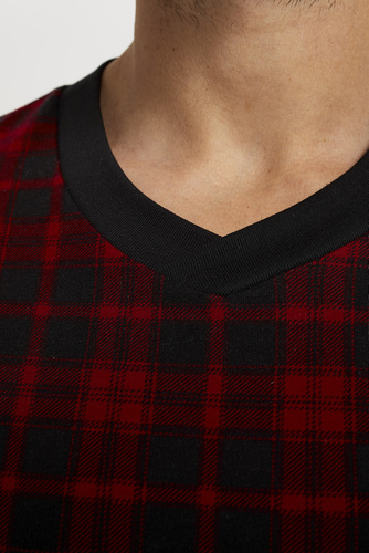 Pigiama e pantaloni a maniche lunghe Elijah Uomo Moda italiana - stampa/nero