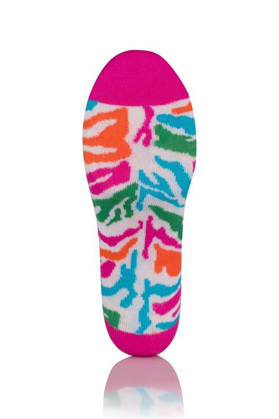 S118S Calzini Zebra piedi Moda Italiana - stampa amaranto