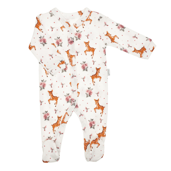 216031 Lala baby pajacifier Nicol - cotone, motivo a sari e rose