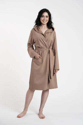 Karina Accappatoio da donna Moda Italiana - cammello