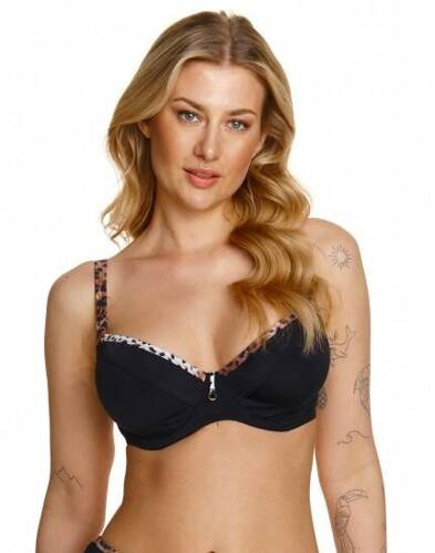 Reggiseno da bagno grande nero Irbis Lupoline