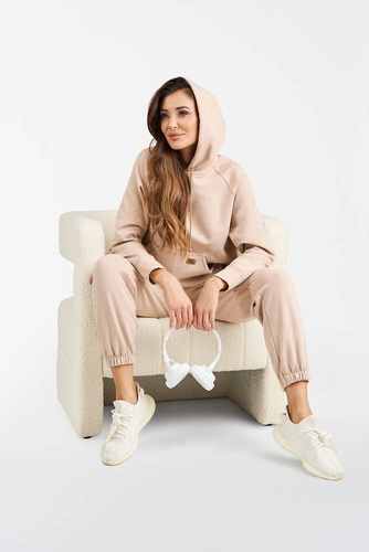 Viva Felpa da donna con cappuccio Moda - beige