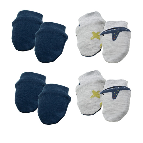 219083 Guanti per bambini Willy Nicol confezione da 4 pezzi - cotone, antigraffio,